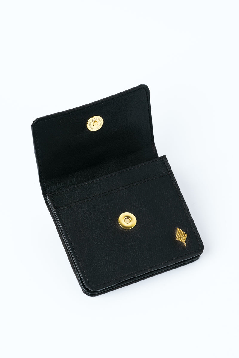 Green Hermitage Lana Unisex Black Cardholder