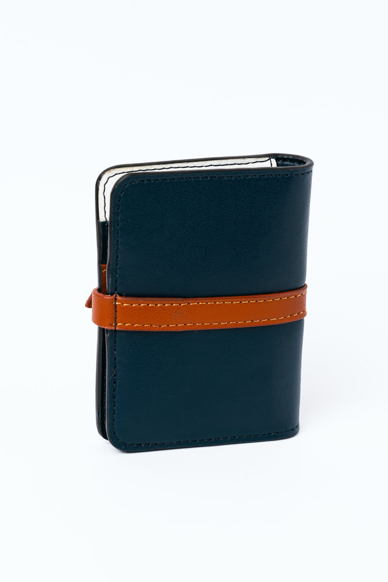 Green Hermitage Neith Unisex Blue & Gingerbread Cardholder