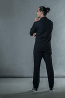 Anushé Pirani Handwoven Cotton Men's Black Shirt