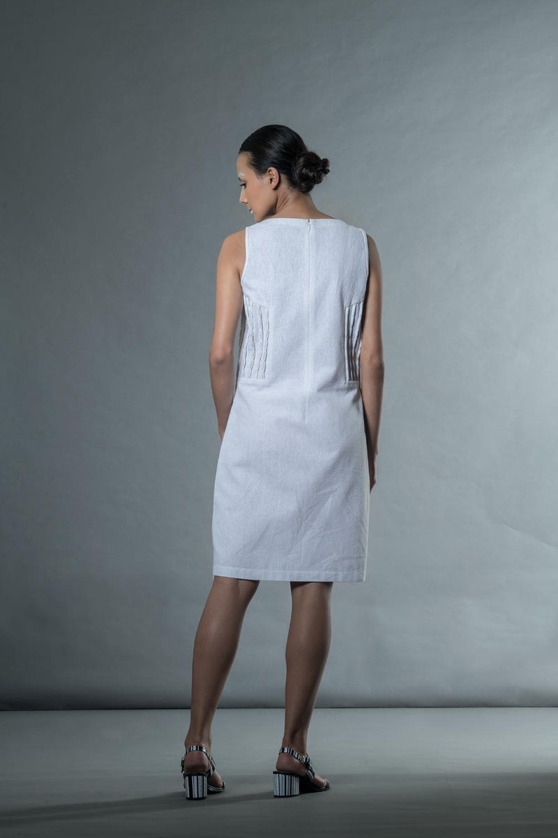 Anushé Pirani Handwoven Cotton Women's White Dress