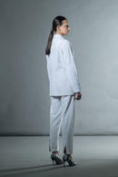 Anushé Pirani Handwoven Cotton Women's White Pant