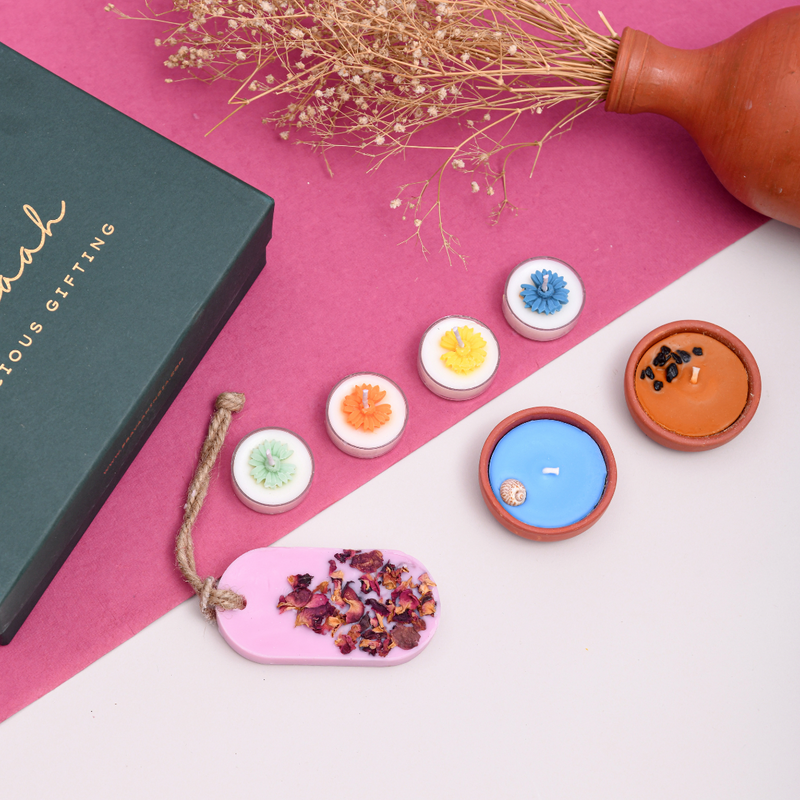 Pravaah Bloom – Festive Glow And Fragrance Gift Box