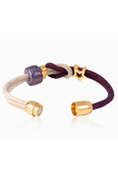 Foret Cork And Ceramic Globe Thistles Bracelet