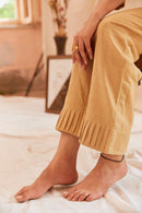 The Conscious Closet Pale Khaki Pale Abstract Women Pants