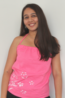 JOD Cotton Womens Pink Phool Floral Tank Top