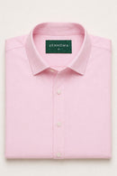 Venhoma Cotton Poplin Men's Pink Shirt