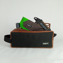 Jaggery Outback and Beyond Essentials Travel Kit in Olive Green Canvas & Salvaged Nubuck