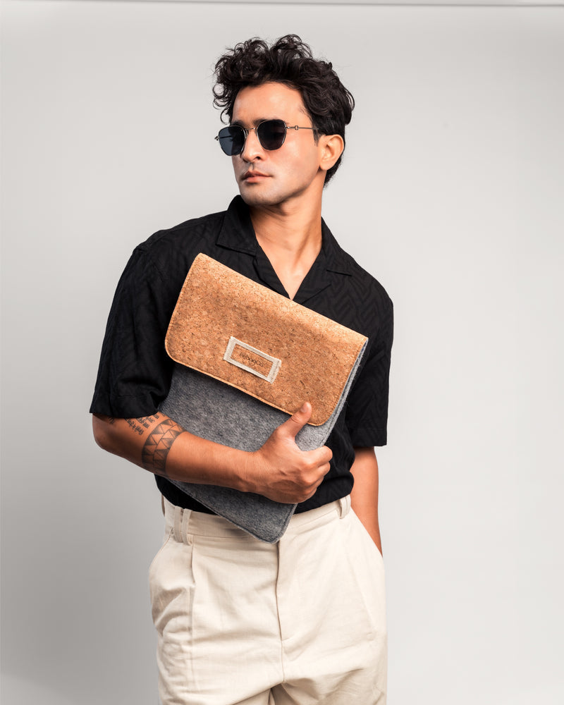 RebagCo. Oak Sleeve | Recycled PET & Cork | MacBook/Laptop Sleeve