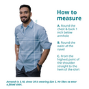 Earthy Route Dull Blue Stripes · Mandarin Collar · Full Sleeve Shirt