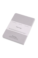 Hōō Living - Grey Cotton Cover Softback Notebook Made from Upcycled Sanitary Pads