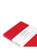 Hōō Living - Red Cotton Cover Softback Notebook Made from Upcycled Sanitary Pads