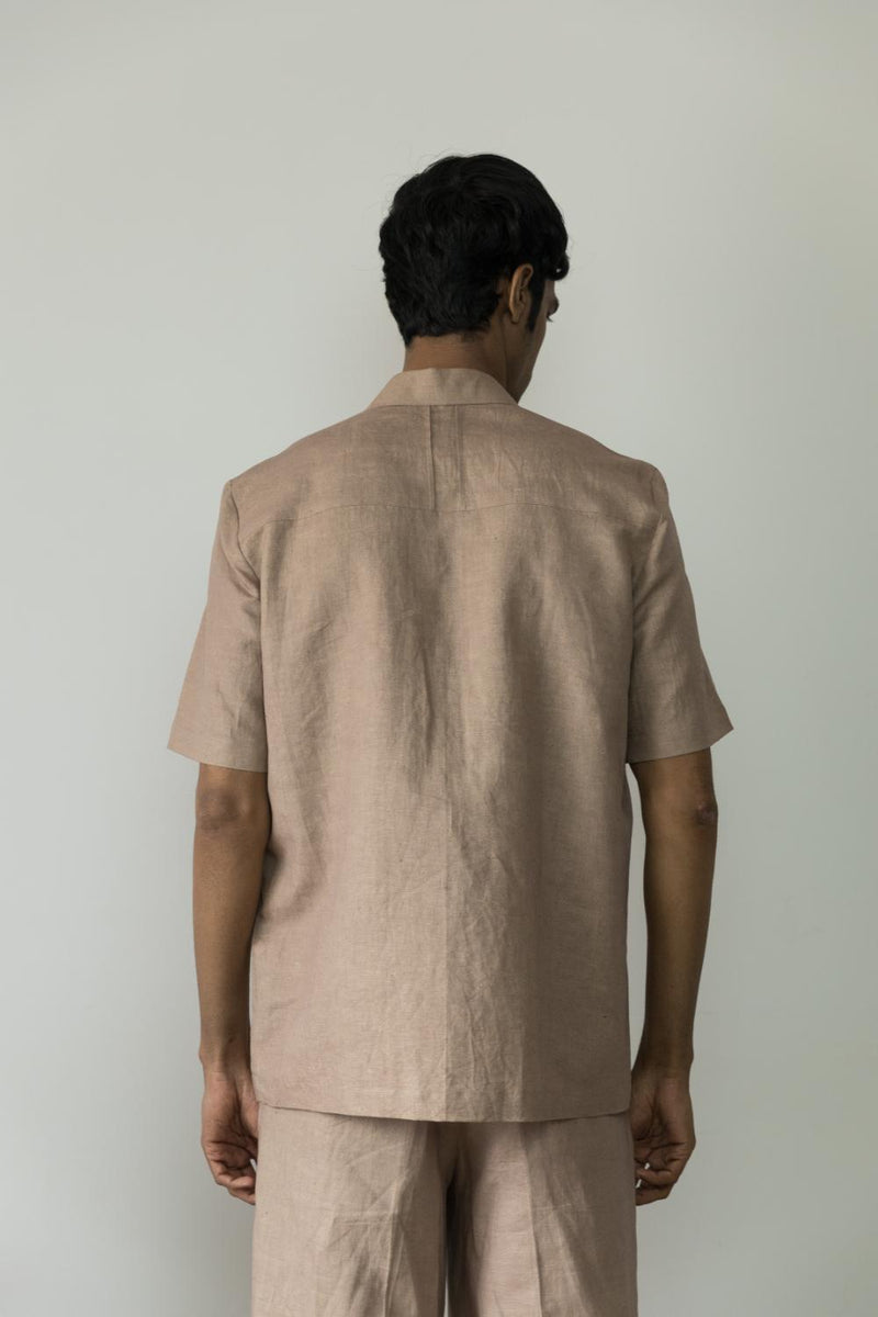 Anushé Pirani Hemp Cotton Men's Sunset Rose Shirt