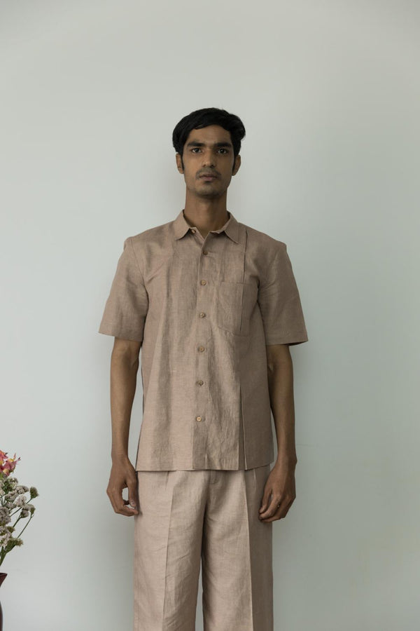 Anushé Pirani Hemp Cotton Men's Sunset Rose Shirt