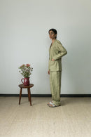 Anushé Pirani Hemp Cotton Women's Moss Green Blazer