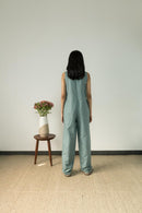 Anushé Pirani Hemp Cotton Women's Ocean Blue Jumpsuit