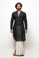 Sepia Stories Shubhon Cotton Kurta in Black