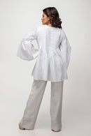 Sepia Stories Sinop Cotton Top in White