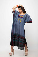 Sepia Stories Sobob Cotton Kaftan in Grey