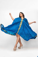 Sepia Stories Sobod Silk Kaftan in Blue