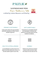 Paizlie 100% Mulberry Silk Harvest Moon Loungewear