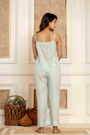 Paizlie 100% Tencel Fabric Floral Dreams Loungewear With Spaghetti Straps