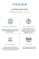 Paizlie 100% Cambric Cotton Azure Skyscape Loungewear