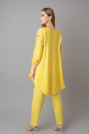 The House of Hemp Ocre Yellow Dahlia Coord