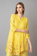 The House of Hemp Ocre Yellow Dahlia Coord