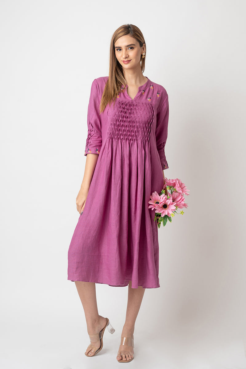 The House of Hemp Lavender Dress