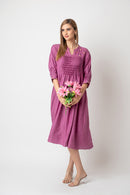 The House of Hemp Lavender Dress