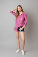 The House of Hemp Lavender Sunflower Shirt