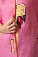 The House of Hemp Candy Pink Overthinking Long Shirt