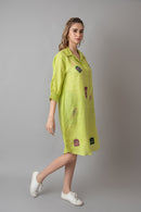 The House of Hemp Sage Green Key to Life Long Shirt