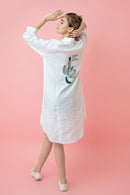 The House of Hemp White Prick Long Shirt