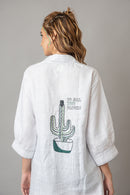 The House of Hemp White Prick Long Shirt