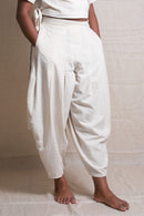 Asian In Me | Kala-cotton Women's beige Pants I Saam Pants