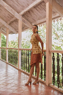 The Conscious Closet Pavlova and Otter Brown Pavlova Fall Dress Set