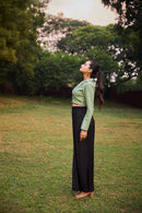 The Conscious Closet Spanish Green Spanish Cut-Out Blazer