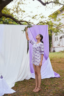 The Conscious Closet Cold Purple Dispersed Capsule Playsuit