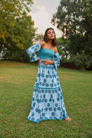 The Conscious Closet Casper Blue Strangest Sea Long Dress
