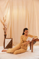 The Conscious Closet Pale Khaki Pale Abstract Women Pants