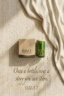 O.U.A.T. Greencycled Storage Jars - Set of 2 (250 g Each) | Handmade Upcycled Glass Pantry Storage | Sustainable Kitchen Containers