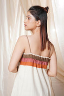 Thread Game Hand Woven - Spaghetti Applique Dress