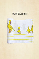 Tinylane Duck+Flamingo+Bird Baby Swaddle Wrap | Pack Of 3 | 90 X 90 cm