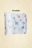 Tinylane Lanky Giraffe Organic Bamboo Baby Swaddle | 90 x 90 cm