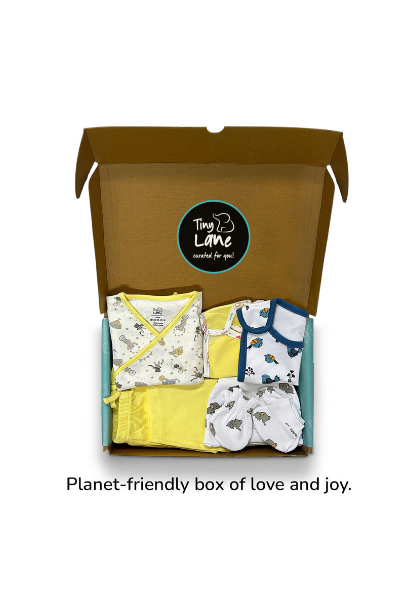 Tinylane Newborn Baby Gift Set | Pack Of 7