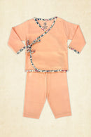 Tinylane Newborn Baby Clothing Set | Baby Peaches Jhabla & Legging