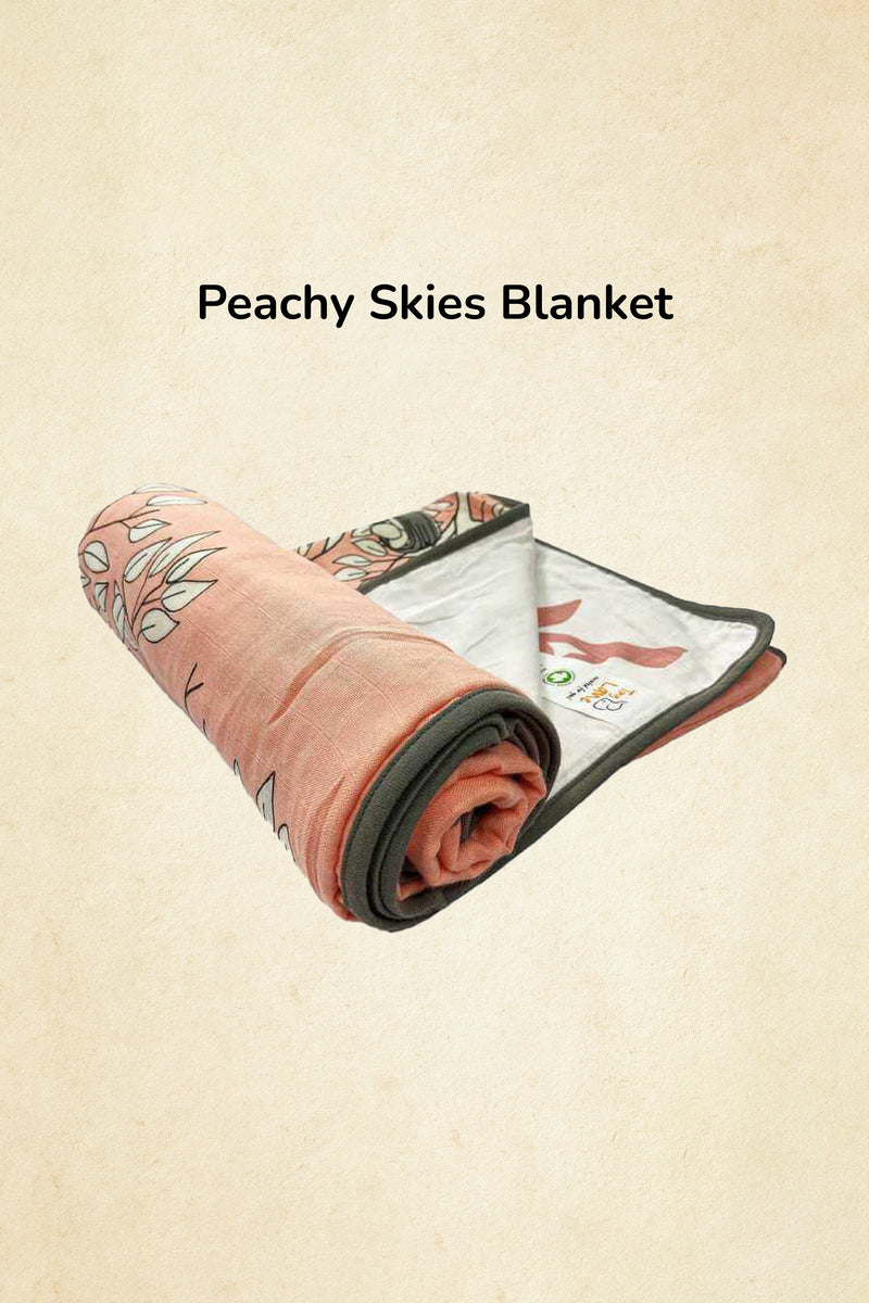 Tinylane Peach Snuggle Blanket Gift Pack | Pack of 5