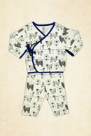 Tinylane Newborn Baby Clothing Set | Sheep Jhabla & Legging