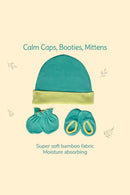 Tinylane Krescent Koala Baby Onesie, Cap, Bootie & Mitten Set